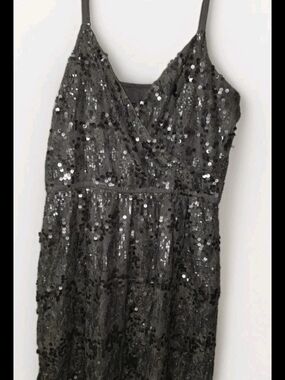 Express Women’s Size L  Sequin Cami Dress Sleeveless V-Neck Party Club